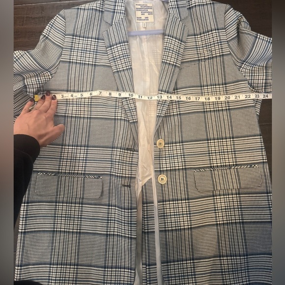 Anthropologie oversized blazer skirt set preppy dark academia cool girl 90’s - Picture 5 of 16